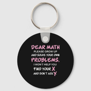 Chaveiro Citação Engraçada de Matemática