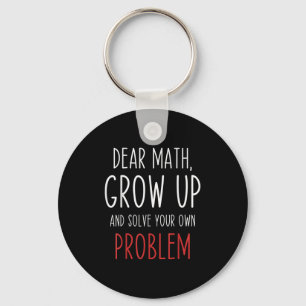 Chaveiro Citação engraçada de matemática Querido professor 