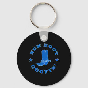 Chaveiro Citação engraçada de meme de bota de cowboy goofin