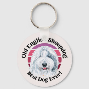 Chaveiro Citação engraçada do Old English Sheepdog 