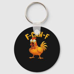 Chaveiro Citação engraçada essencial de frango F-Caw-F