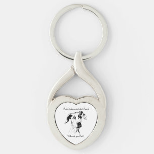 Chaveiro Citações estragadas great dane engraçadas do hu