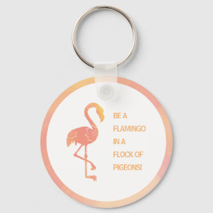 Chaveiro Citações inspiradas do flamingo