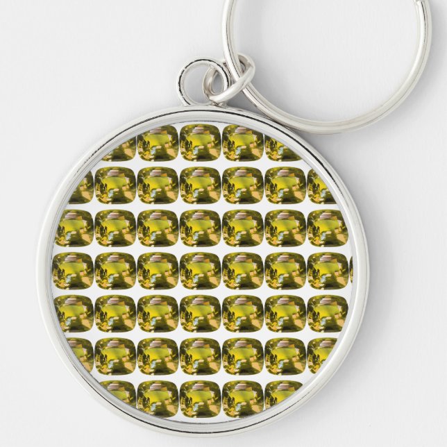 Chaveiro Citrina Gemstone Amarelo (Frente)