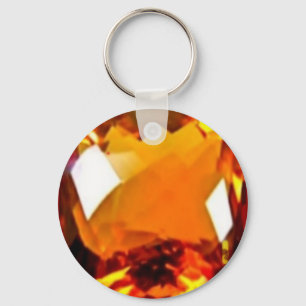 Chaveiro Citrine do Birthstone-Ouro de novembro por Sharles