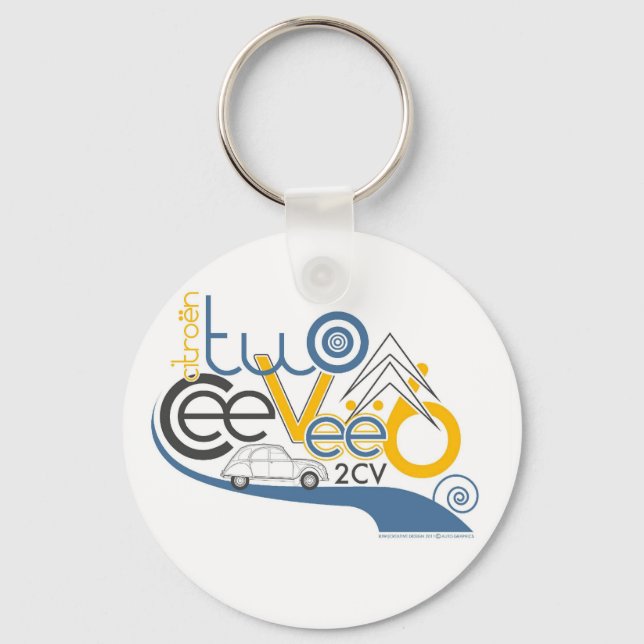 Chaveiro Citroen 2CV (Frente)