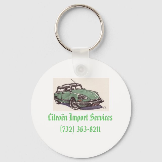 Chaveiro citroen_ds, Citron Import Services(732) 363-8211 (Frente)
