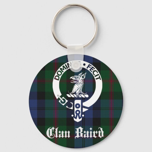 Chaveiro Clan Baird Crest Tartan (Frente)