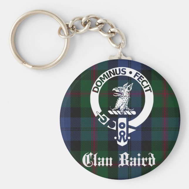 Chaveiro Clan Baird Crest Tartan (Frente)