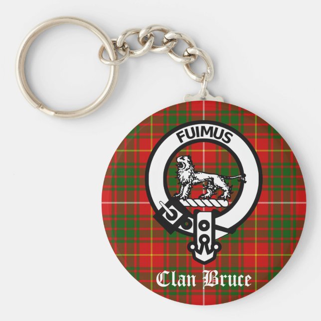 Chaveiro Clan Bruce Crest Tartan (Frente)