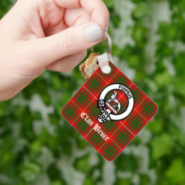 Chaveiro Clan Bruce Crest Tartan Personalizado
