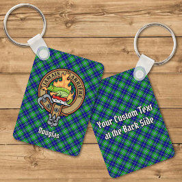 Chaveiro Clan Douglas Crest sobre Tartan