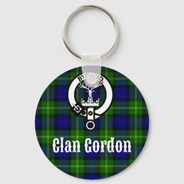 Chaveiro Clan Gordon Tartan Crest (Frente)