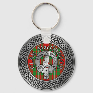 Chaveiro Clan MacGregor Crest & Tartan Knot