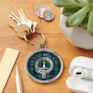 Chaveiro Clan MacKay Crest & Tartan