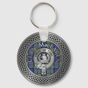 Chaveiro Clan MacLaren Crest & Tartan Knot