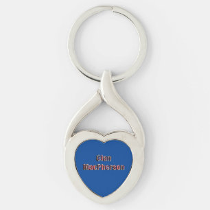 Chaveiro Clan Macpherson Tartan Name, Keyring