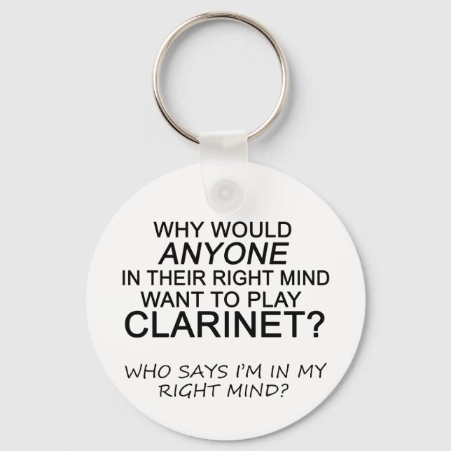 Chaveiro Clarinet da Mente Direita (Frente)