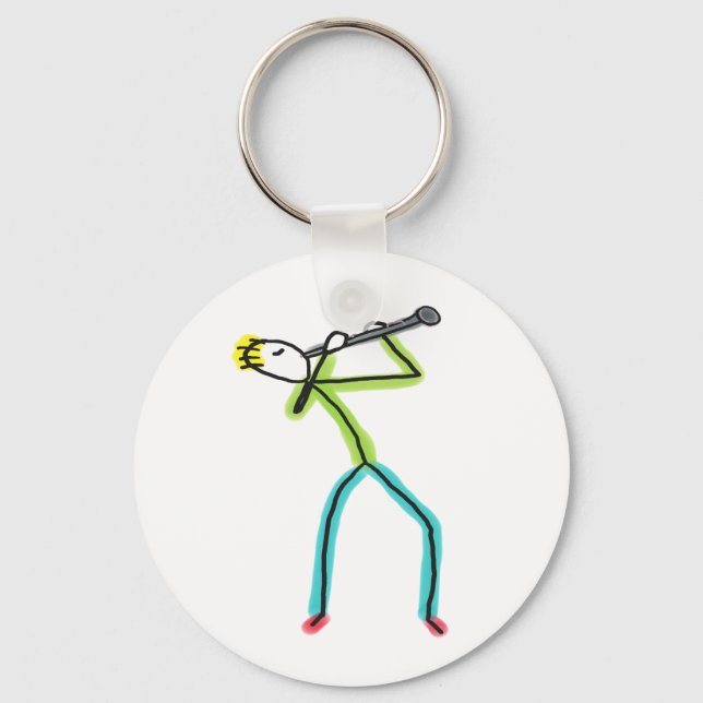 Chaveiro Clarinet Stickman (Frente)