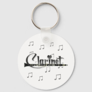 Chaveiro Clarinete eu amo o clarinete