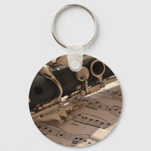 Chaveiro Clarinetes Música Notas Musicais Destino Dança Div
