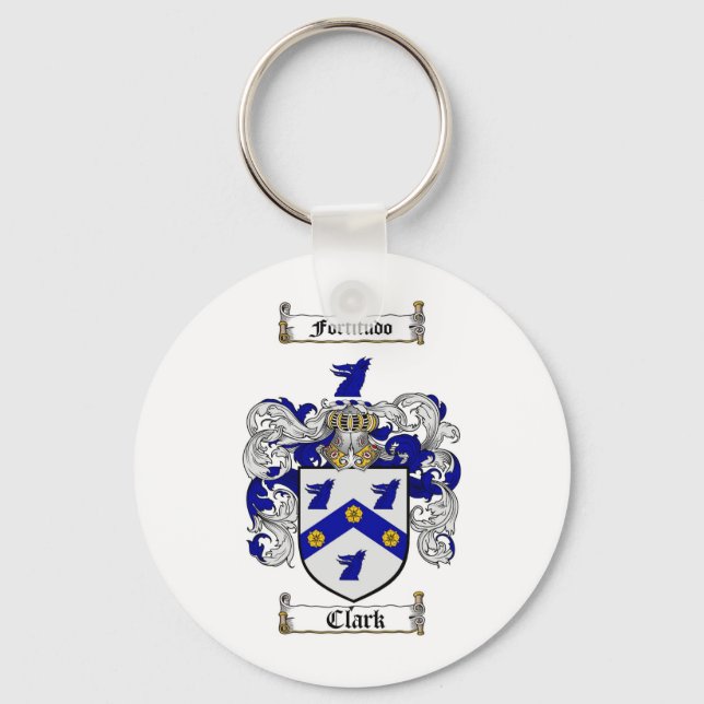 CHAVEIRO CLARK FAMILY CREST - CLARK CASACO DE ARMAS (Frente)