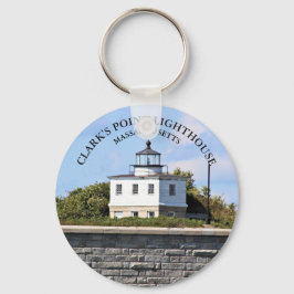 Chaveiro Clarks Point Lighthouse Massachusetts Keyring