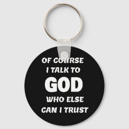 Chaveiro Claro que falo com Deus