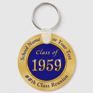Chaveiro Class of 1959 Reunion Gifts in Your Colors or Year