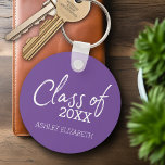 Chaveiro Classe ADD Festa de formatura ANO<br><div class="desc">Um design moderno e moderno para qualquer formando. Adicione 2021,  2020 ou qualquer ano para personalizar esse roteiro elegante e moderno. Isto pode ser utilizado para qualquer formando - segundo grau,  universidade,  escola de formando,  escola de medicina ou mesmo escola de comércio.</div>