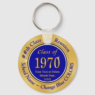 Chaveiro Classe azul e Dourado de reunião personalizada