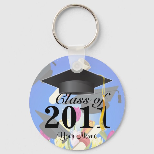 Chaveiro Classe de 2011 Graduation Key-Chain Blue (Frente)