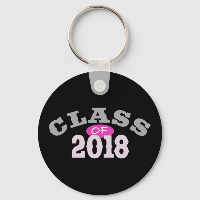Chaveiro Classe De 2018 Rosa (Frente)