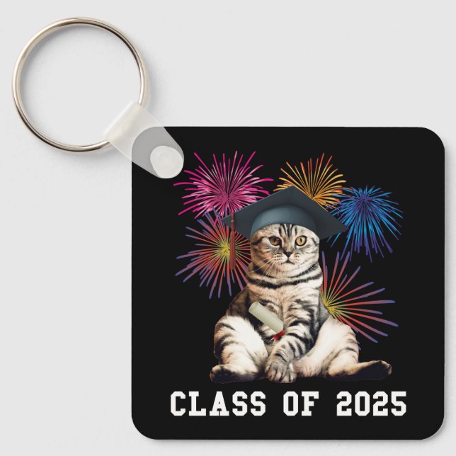 Chaveiro Classe de 2025 Cat Lover (Frente)