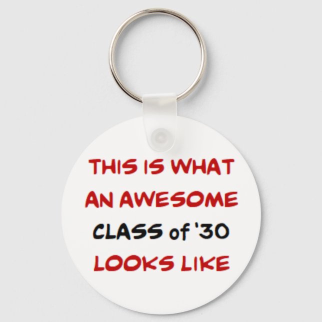 Chaveiro classe de 2030, incrível (Frente)