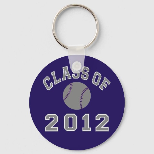 Chaveiro Classe De Baseball De 2012 - Cinzas (Frente)