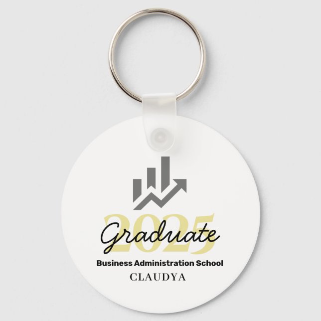 Chaveiro Classe de Formando de Administração comercial de 2 (Frente)