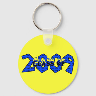 Chaveiro Classe de Graduação de Azul e Amarelo 2009