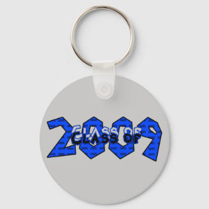Chaveiro Classe de Graduação de Azul e Cinzas de 2009