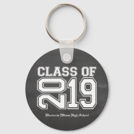 Chaveiro Classe de Graduação de Variedades Chalkboard 2019