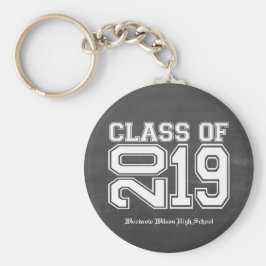 Chaveiro Classe de Graduação de Variedades Chalkboard 2019