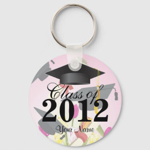 Chaveiro Classe do rosa 2012 da Chave-Corrente da graduaç