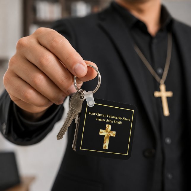 Chaveiro Classe Pastor Igreja Cruz Negra Negócios (Criador carregado)
