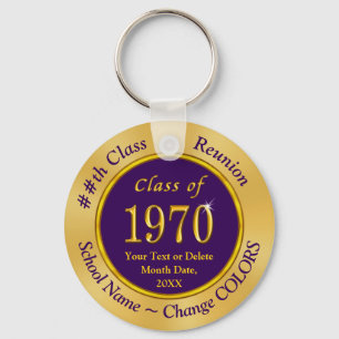 Chaveiro Classe personalizada de reunião de classe de 1970