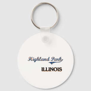 Chaveiro Clássico da cidade de Highland Park Illinois