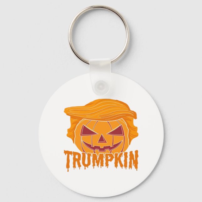 Chaveiro Clássico de Trumpkin - Estilo Presidente de Abóbor (Frente)