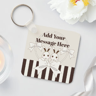 Chaveiro Clássico Personalizado Cinza Gêmeo Cinzento Clássi