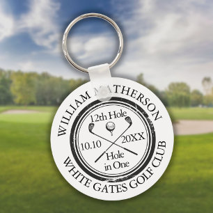 Chaveiro Clássico Personalizado de Buraco de Golfe