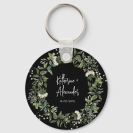 Chaveiro Clássicos do casamento negro Lily Invitation