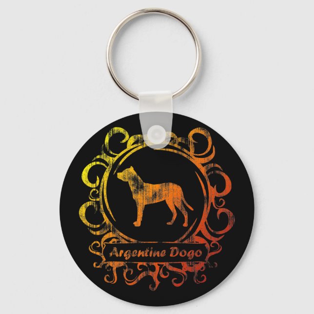 Chaveiro Classy Weathered Argentino Dogo (Frente)